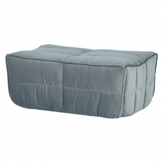CLUSTER HOCKER SAMT TURQUOISE BLAU 400560-TB