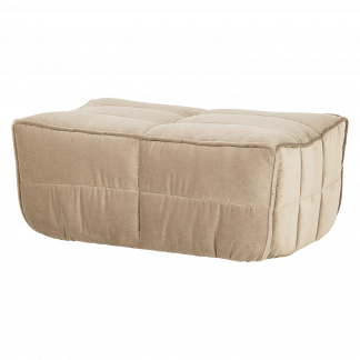 CLUSTER HOCKER SAMT SOFT BEIGE 400560-ZB