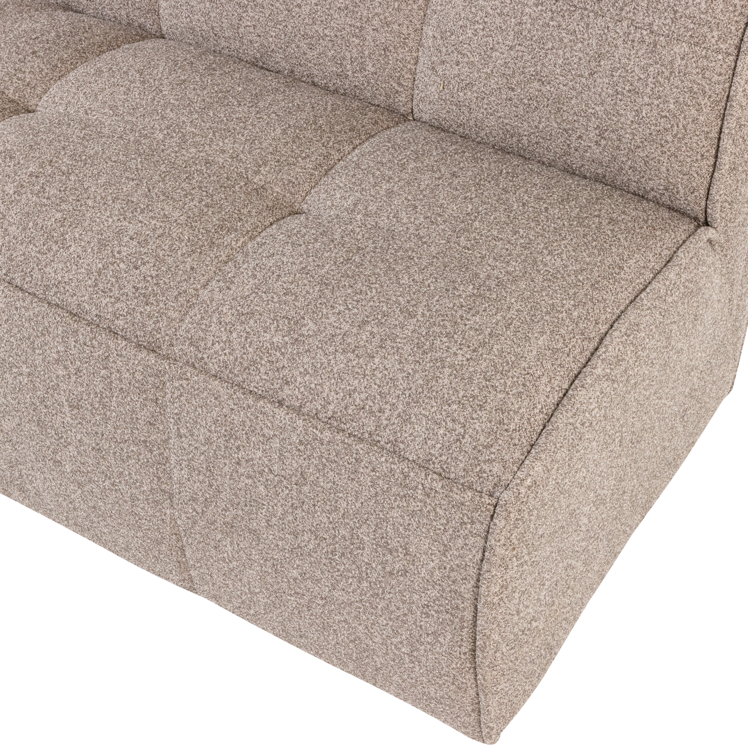 CLUSTER ESSBANK MIT RUCKENLEHN BOUCLE KHAKI BRAUN 400561-KB – Bild 5