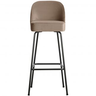 VOGUE BARHOCKER 80CM SAMT KHAKI 800293-K