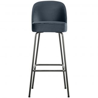 VOGUE BARHOCKER 80 CM SAMT BLAU 800293-T