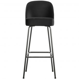 VOGUE BARHOCKER 80CM SAMT SCHWARZ 800293-Z