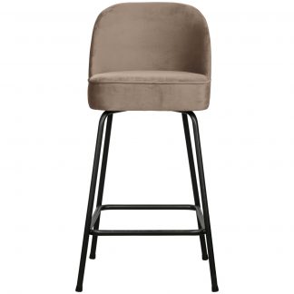 VOGUE BARHOCKER 65CM SAMT KHAKI 800294-K