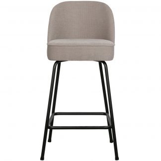 VOGUE BARHOCKER 65CM GEWEBTES STOFF SAND 800294-S