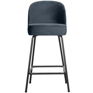 VOGUE BARHOCKER 65 CM SAMT BLAU 800294-T