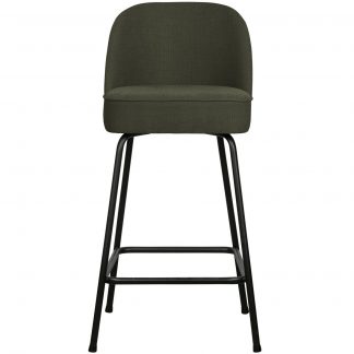 VOGUE BARHOCKER 65CM GEWEBTES STOFF WARMES GRUN 800294-W