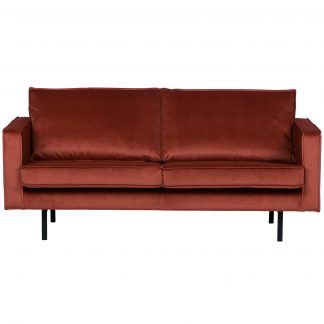 RODEO 2,5-SITZER SOFA VELVET KASTANIE BRAUN 800542-205