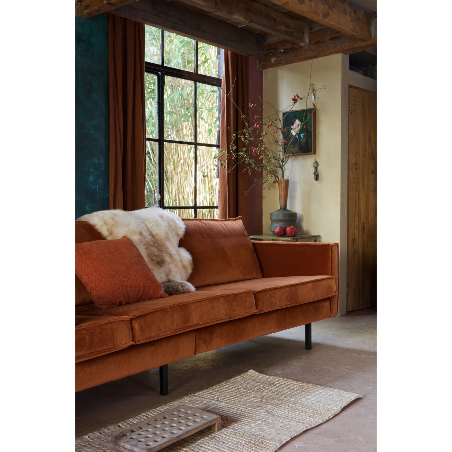 RODEO SOFA 3-SITZER VELVET ROST 800543-126 – Bild 3