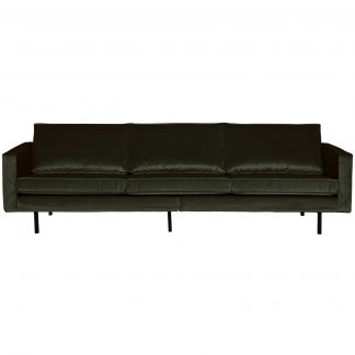 RODEO SOFA 3-SITZER VELVET DUNKELGRUN 800543-156