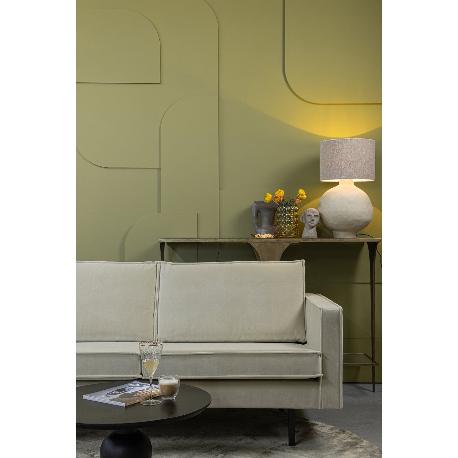 RODEO CHAISE LONGUE LINKEN VELVET PISTAZIE 800905-206 – Bild 3