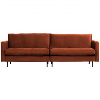 RODEO CLASSIC 3-SITZER SOFA VELVET ROST 800576-126