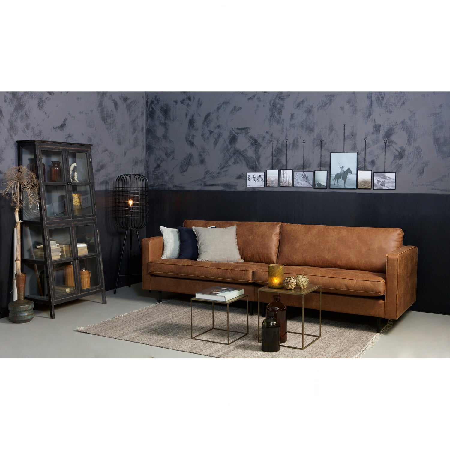 RODEO CLASSIC SOFA 3-SITZER ECOLEDER COGNAC 800576-C – Bild 3