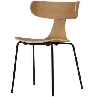 FORM HOLZSTUHL MIT BEINEN AUS METALL NATURE 800585-N