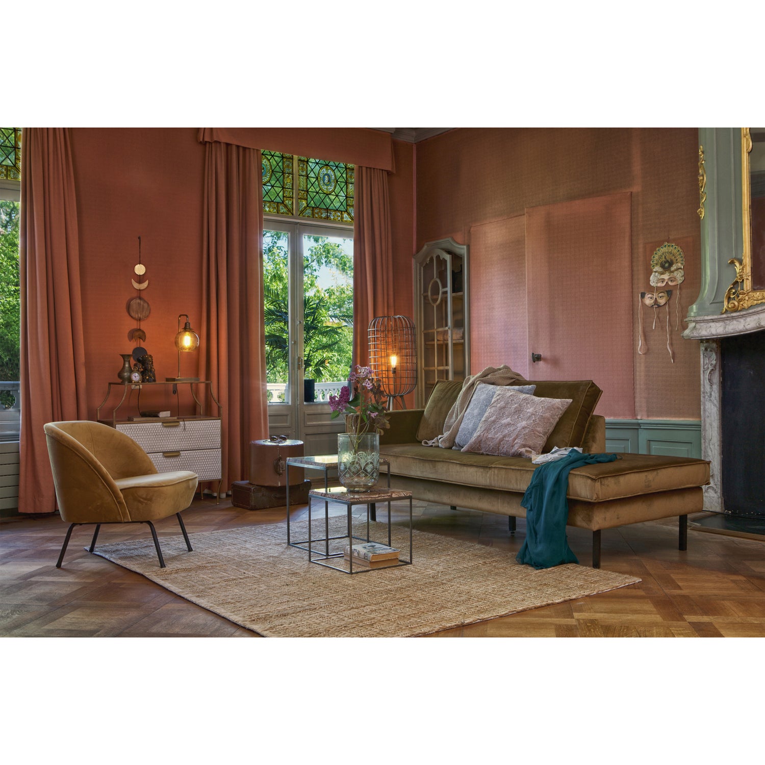 RODEO DAYBED RECHTS VELVET HONIGGELB 800746-14 – Bild 2