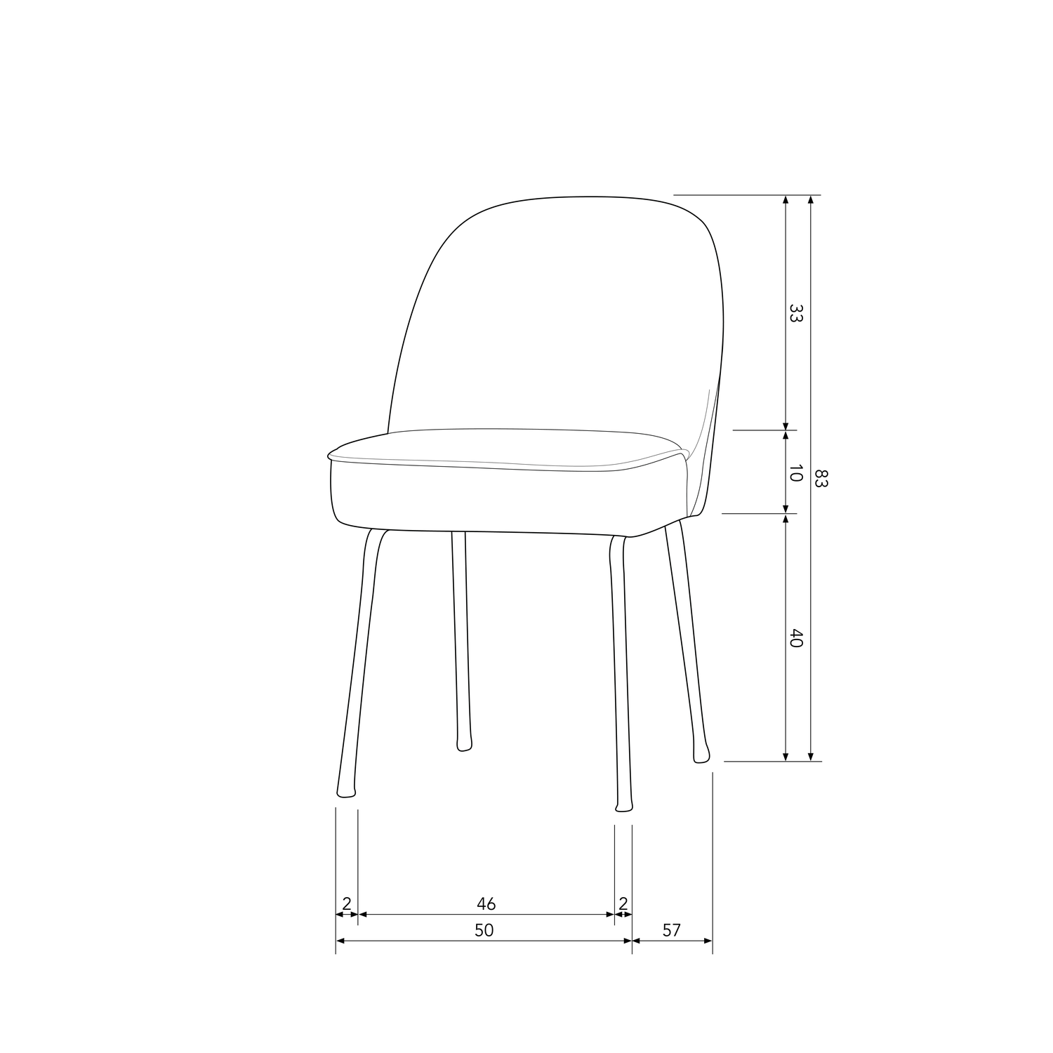 VOGUE ESSZIMMERSTUHL GEWEBTES STOFF WARMES GRUN 800816-W – Bild 5