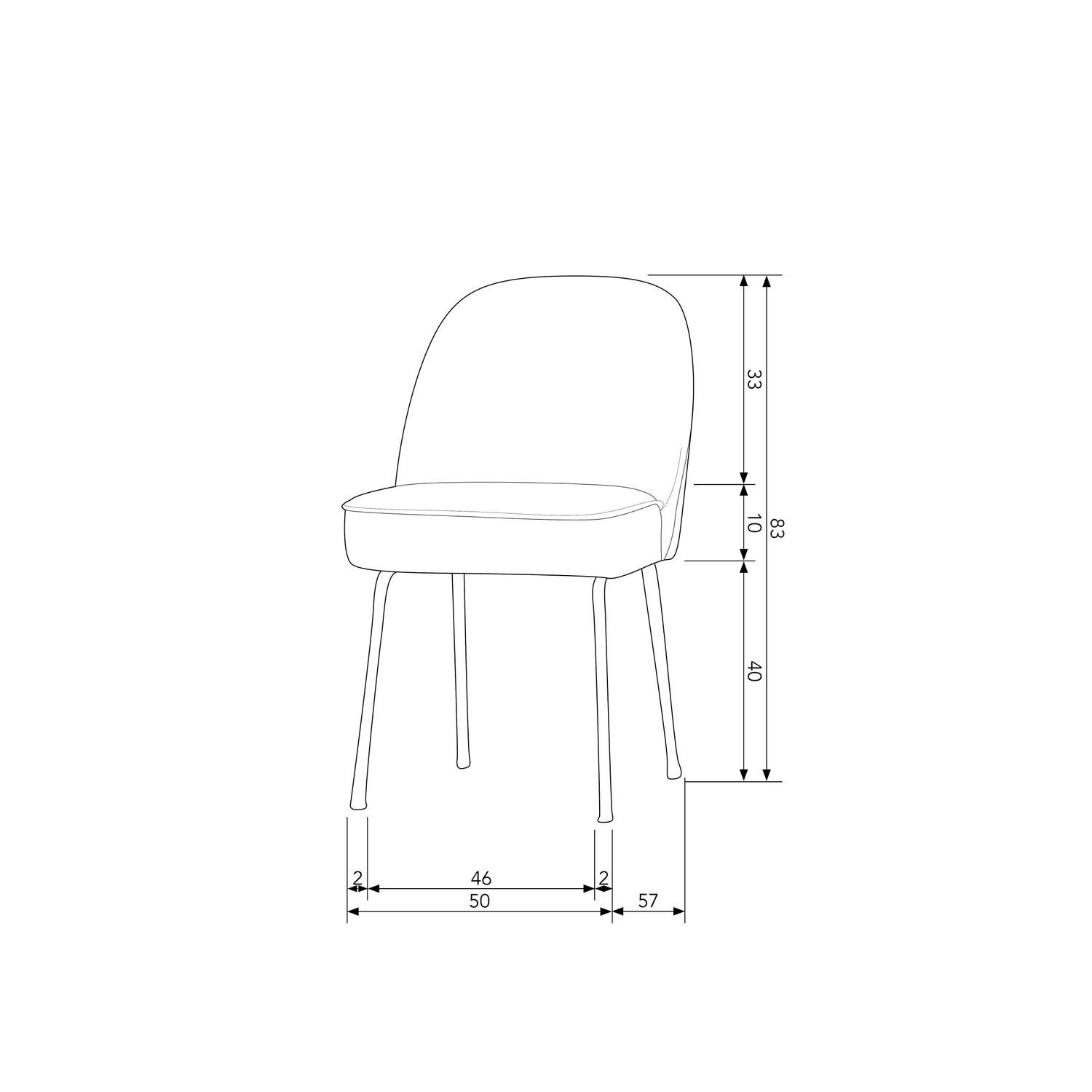 VOGUE ESSZIMMERSTUHL SAMT BLAU 800816-T – Bild 10