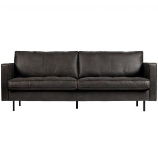 RODEO CLASSIC 2,5-SITZER SOFA ECOLEDER SCHWARZ 800844-Z