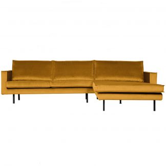 RODEO CHAISE LONGUE RECHTS VELVET OKERGELB 800902-132