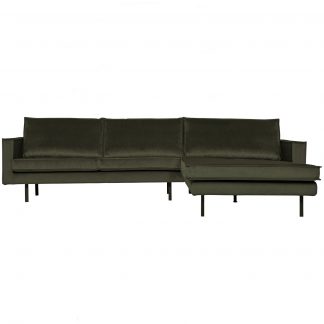 RODEO CHAISE LONGUE RECHTS VELVET DUNKELGRUN 800902-156