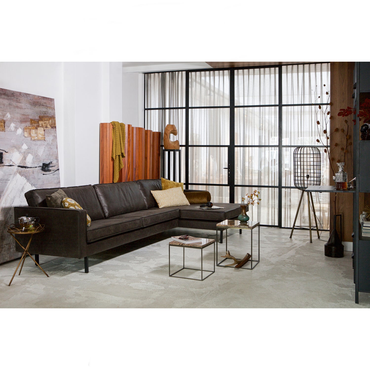 RODEO CHAISE LONGUE RECHTS ECOLEDER SCHWARZ 800902-Z – Bild 2
