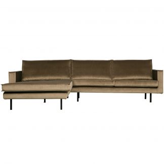 RODEO CHAISE LONGUE LINKEN VELVET TAUPE 800905-12