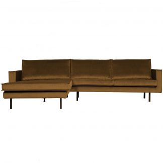 RODEO CHAISE LONGUE LINKEN VELVET HONIGGELB 800905-14