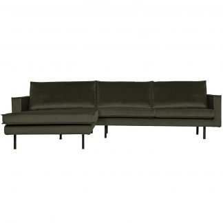 RODEO CHAISE LONGUE LINKEN VELVET DUNKELGRUN 800905-156