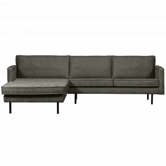 RODEO CHAISE LONGUE LINKEN STRUCTURE VELVET FROST 800905-FR
