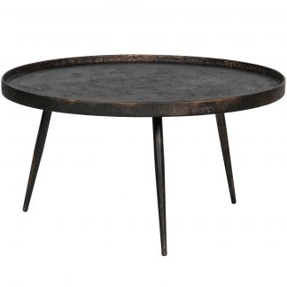 BOUNDS BEISTELLTISCH XL HOLZ METALL ANTIQUE GOLD 40xO76 800948-G