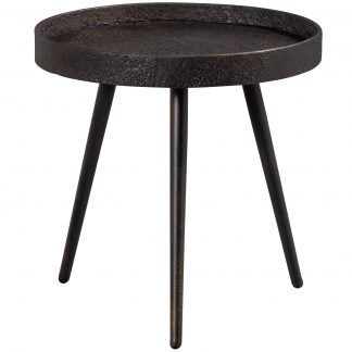 BOUNDS BEISTELLTISCH M HOLZ METALL ANTIQUE GOLD 41xO41 800953-G