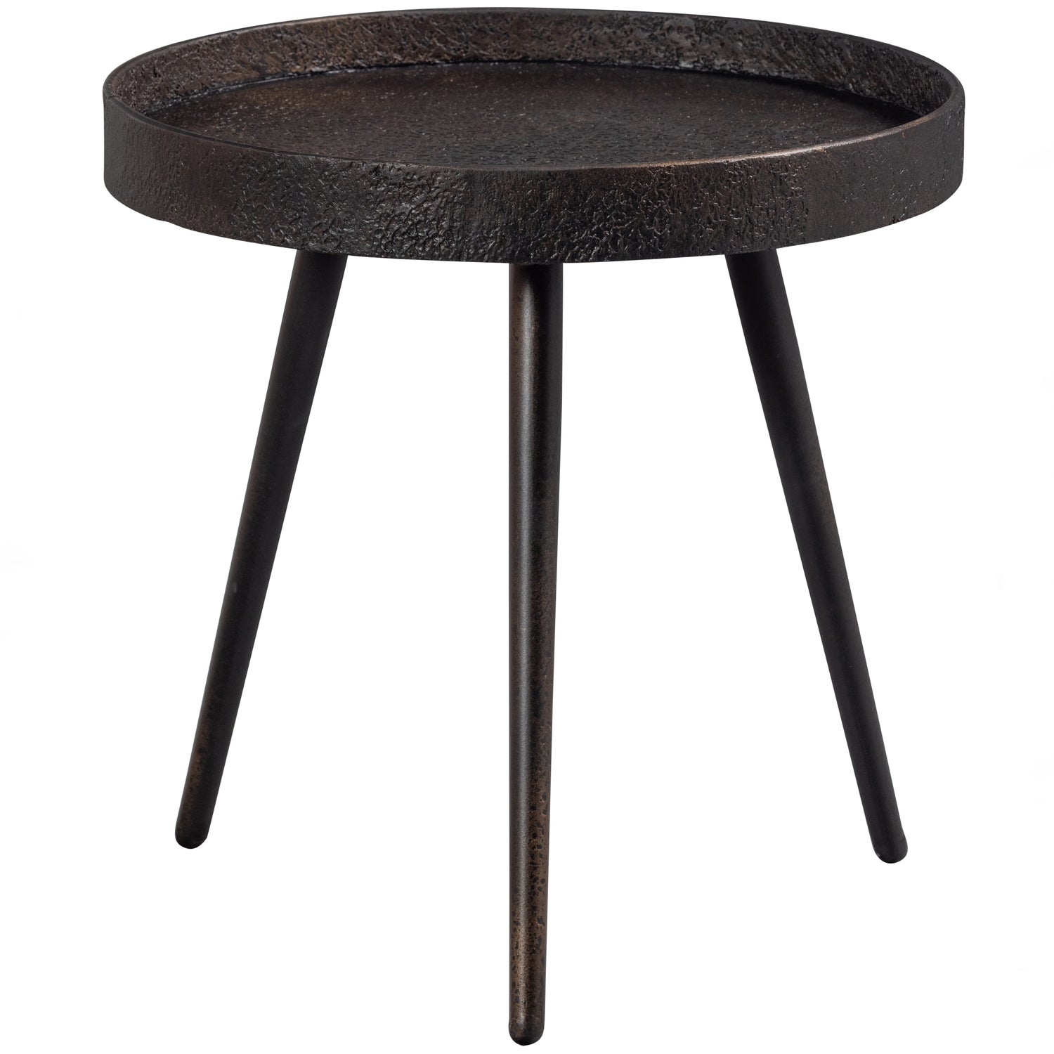 BOUNDS BEISTELLTISCH M HOLZ METALL ANTIQUE GOLD 41xO41 800953-G