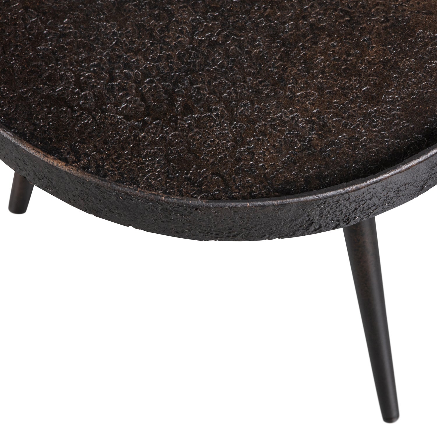 BOUNDS BEISTELLTISCH M HOLZ METALL ANTIQUE GOLD 41xO41 800953-G – Bild 4