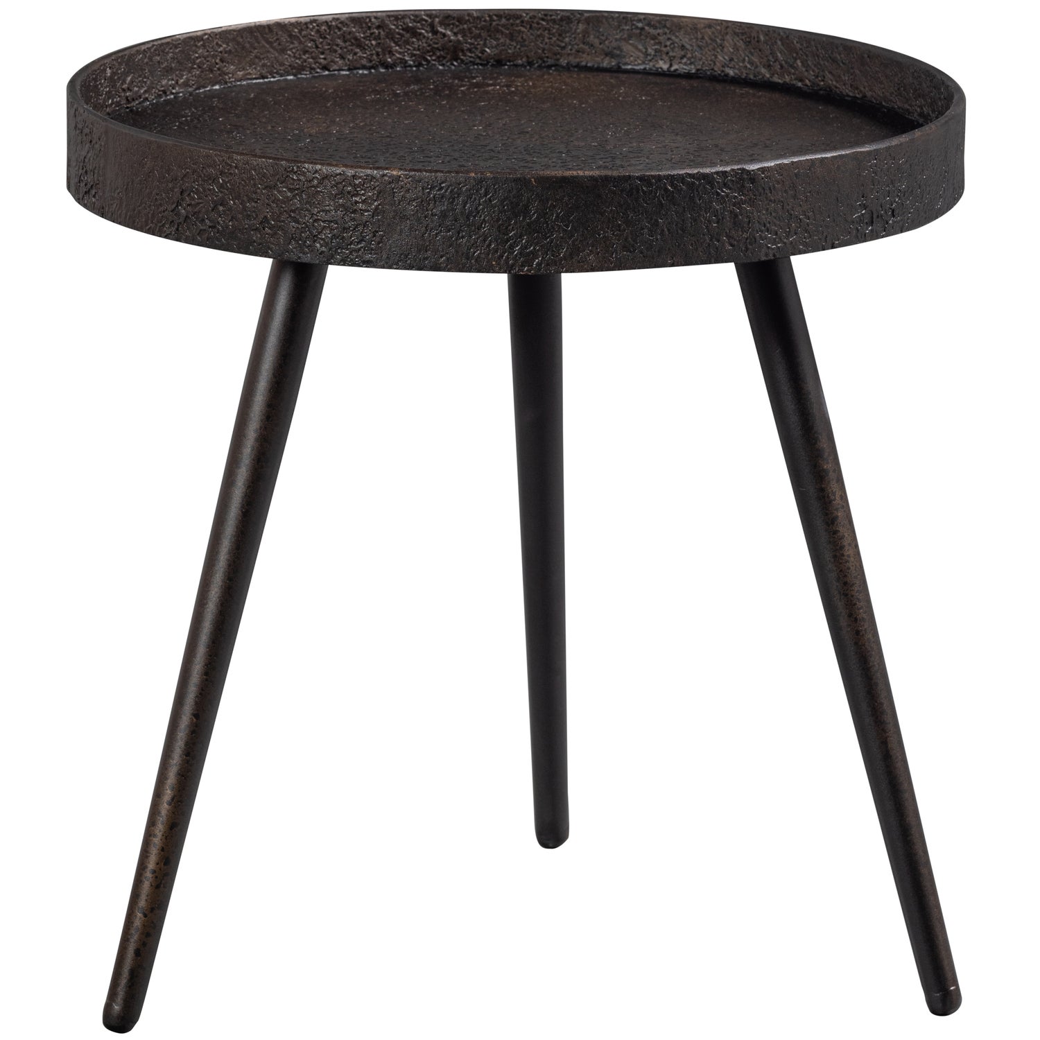 BOUNDS BEISTELLTISCH M HOLZ METALL ANTIQUE GOLD 41xO41 800953-G – Bild 3