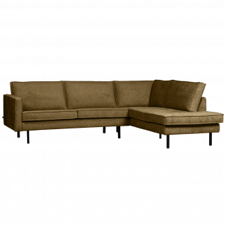 RODEO ECKBANK RECHTS STRUCTURE VELVET BRASS 800971-BR