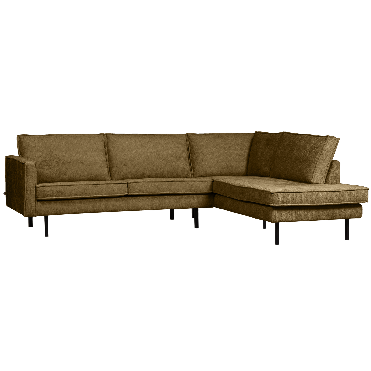 RODEO ECKBANK RECHTS STRUCTURE VELVET BRASS 800971-BR