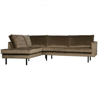 RODEO ECKBANK LINKEN VELVET TAUPE 800972-12