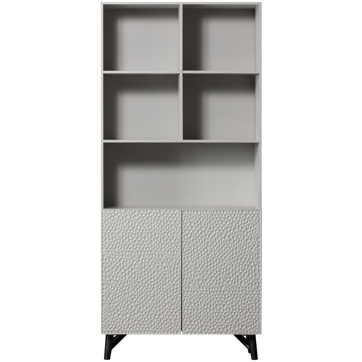 CARVED ORGANIC 2-TURIGER SCHRANK MANGO HOLZ MIST 801223-O – Bild 4