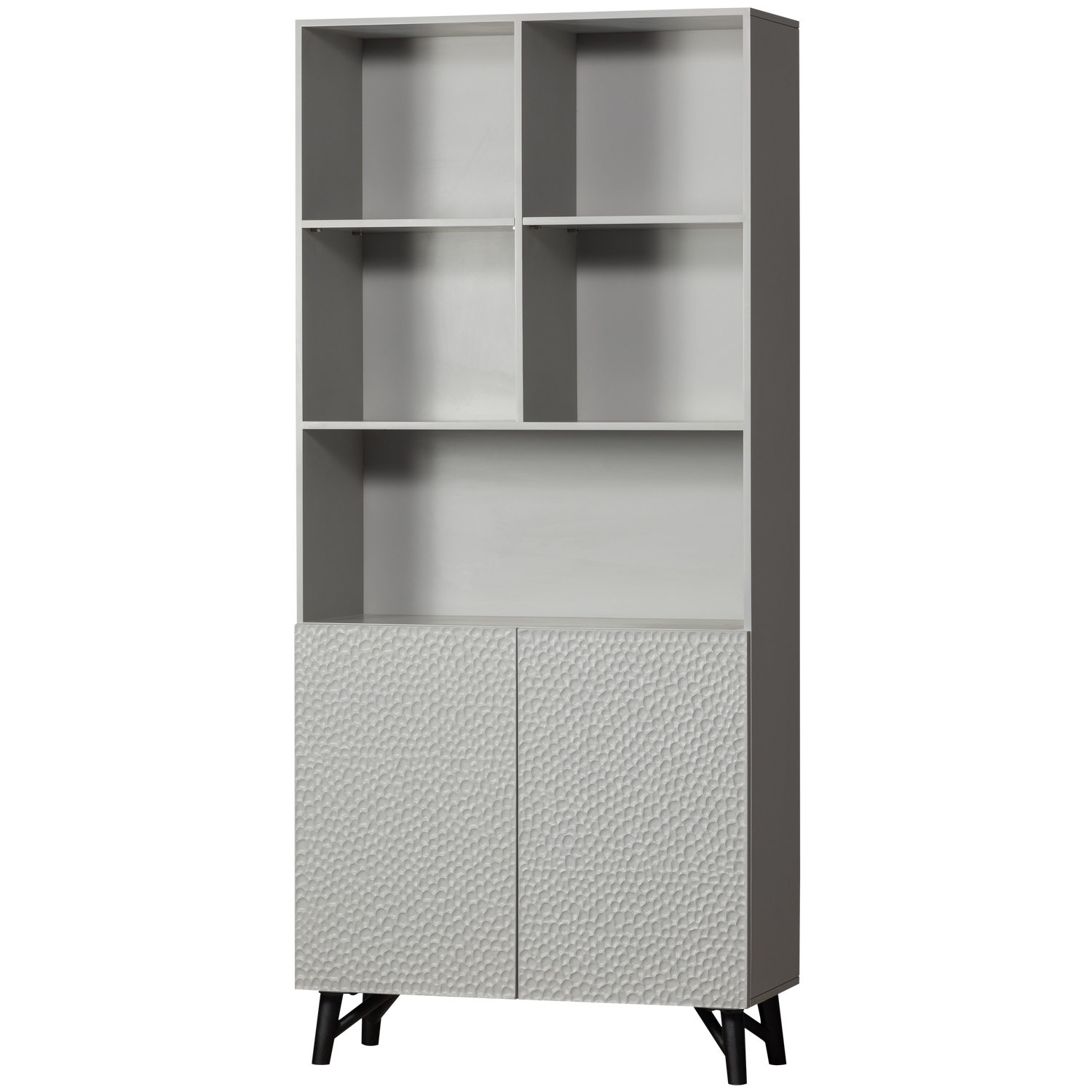 CARVED ORGANIC 2-TURIGER SCHRANK MANGO HOLZ MIST 801223-O