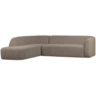 SLOPING ECKBANK LINKS HELLBRAUN MELANGE 801250-B