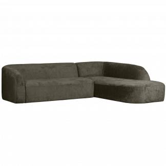 SLOPING ECKBANK RECHTS STRUCTURE VELVET FROST 801251-FR