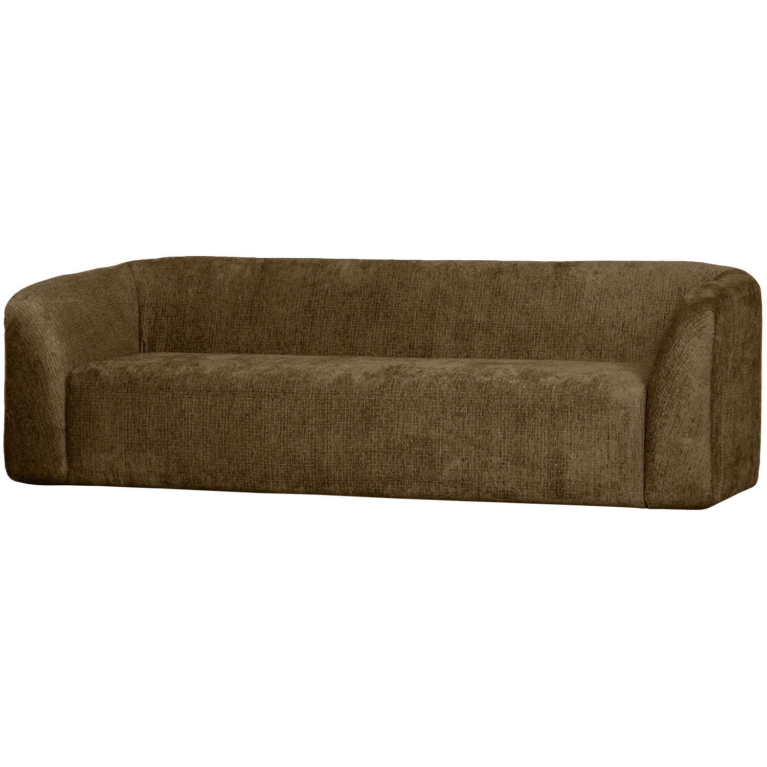 SLOPING 3-SITZER SOFA STRUCTURE VELVET BRASS 801270-BR