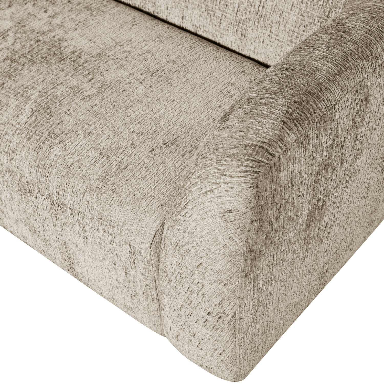 SLOPING 3-SITZER SOFA STRUCTURE VELVET WHEATFIELD 801270-WH – Bild 4