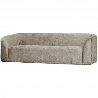 SLOPING 3-SITZER SOFA STRUCTURE VELVET WHEATFIELD 801270-WH