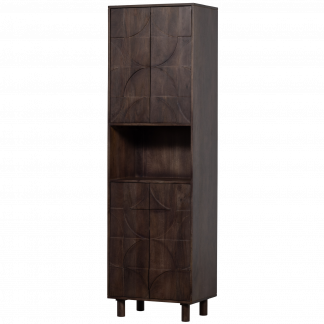 DRAW 4-TURIG MIT OFFENEM FACH MANGOHOLZ WALNUSS 801300-W