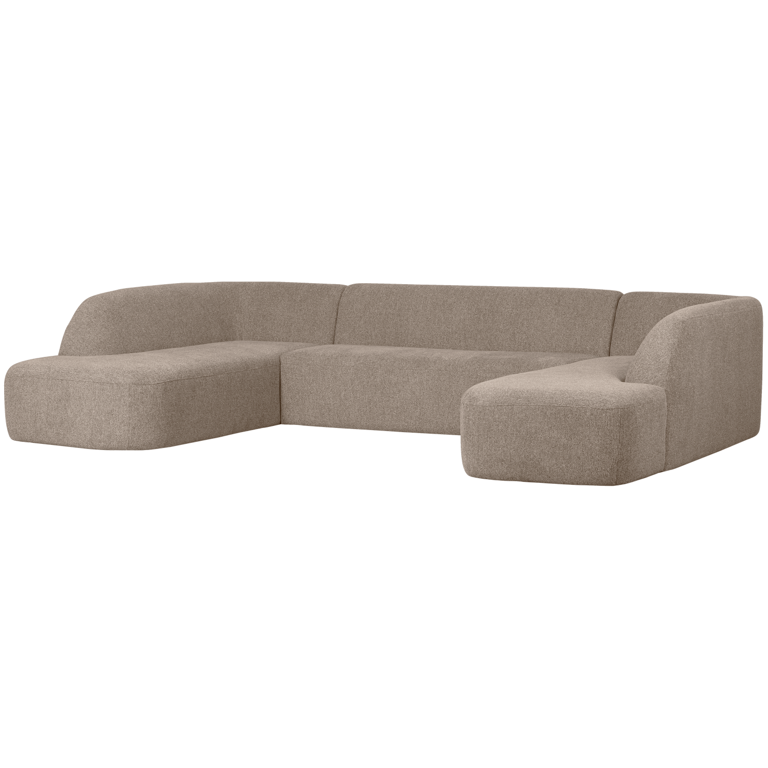 SLOPING U-SHAPE SOFA NATUR MELANGE 801367-N