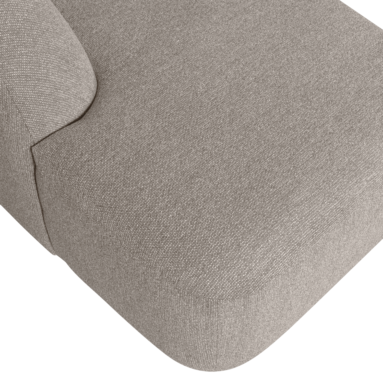 SLOPING U-SHAPE SOFA OFF WHITE MELANGE 801367-W – Bild 4