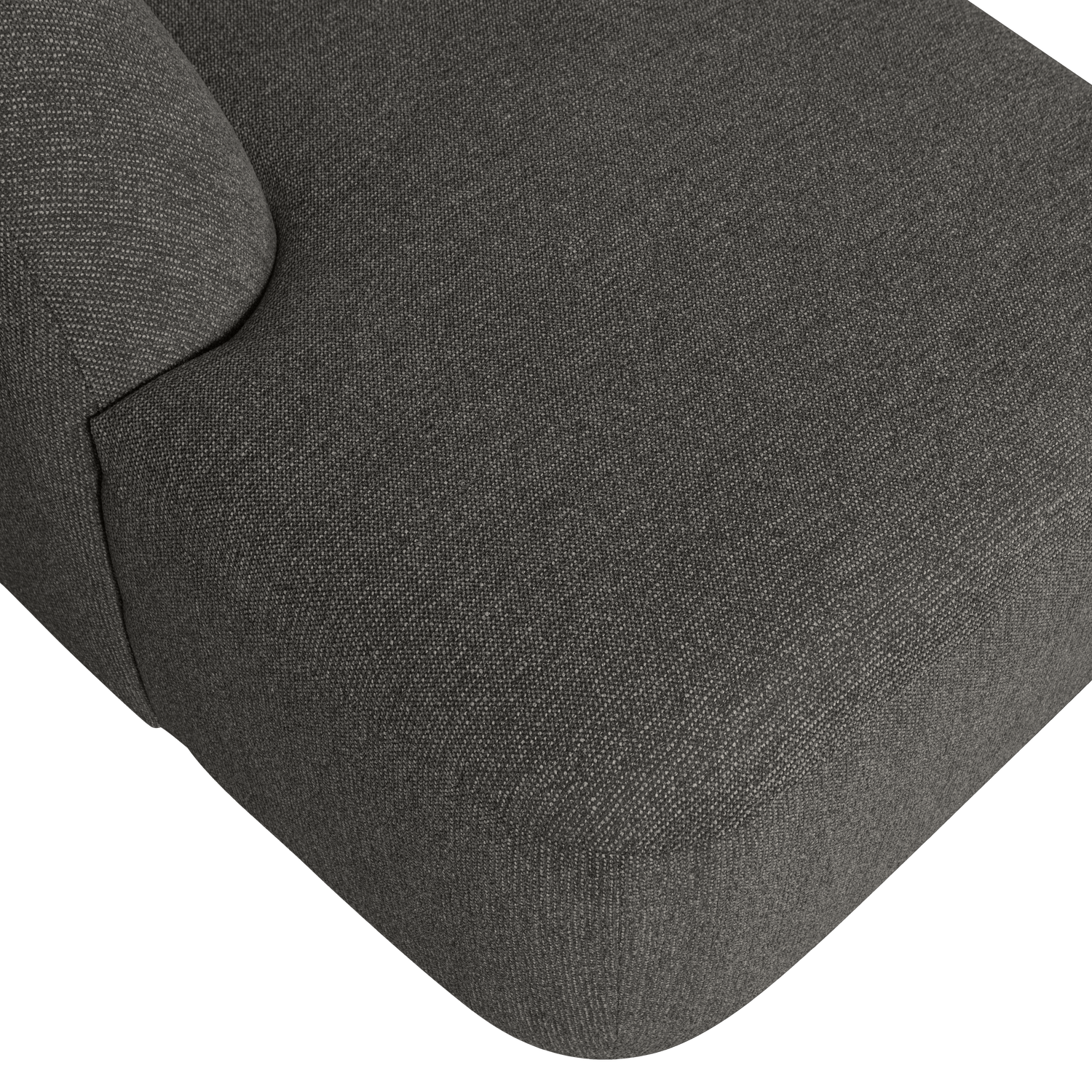 SLOPING U-SHAPE SOFA GRAU SCHWARZ MELANGE 801367-Z – Bild 4