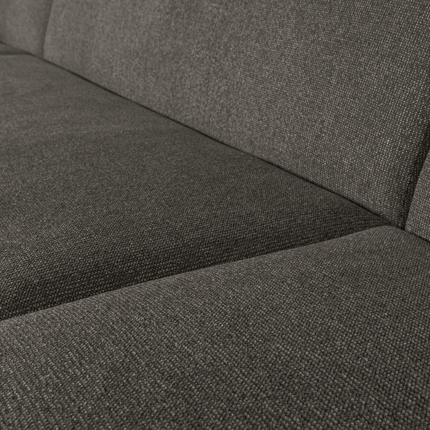SLOPING U-SHAPE SOFA GRAU SCHWARZ MELANGE 801367-Z – Bild 5