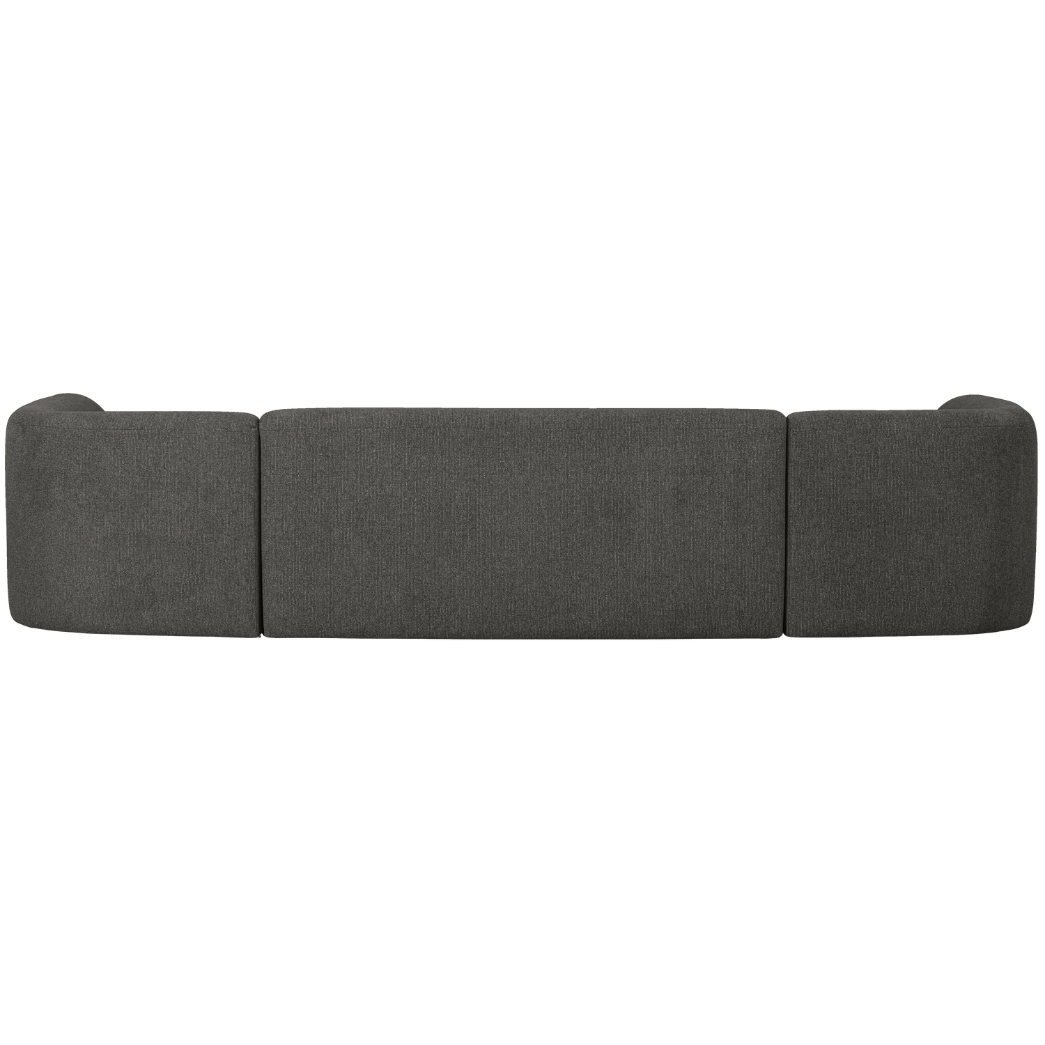 SLOPING U-SHAPE SOFA GRAU SCHWARZ MELANGE 801367-Z – Bild 3