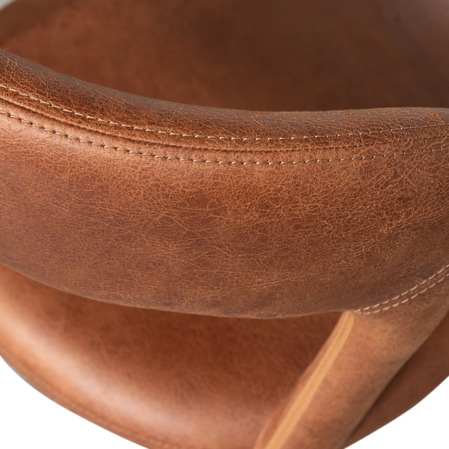 NOBLE ESSZIMMERSTUHL IN LEDEROPTIK COGNAC 801419-B – Bild 9